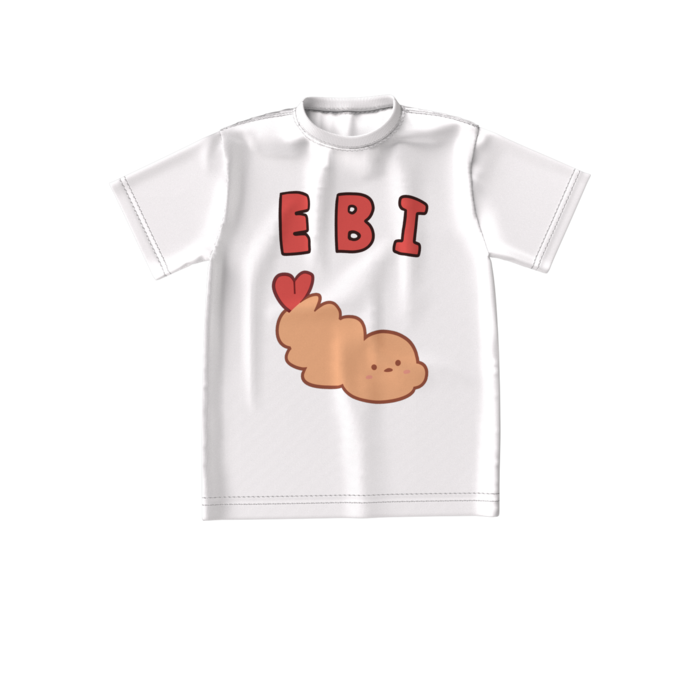 えびビッグシルエットTシャツ - S - 白