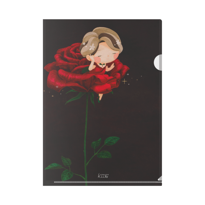 お花の妖精さんクリアファイルa4 繭花壇 Booth店 Booth