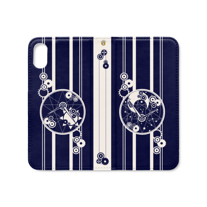 手帳型iPhoneケース(ベルトなし) - iPhone XS / X - ストラップ穴 あり