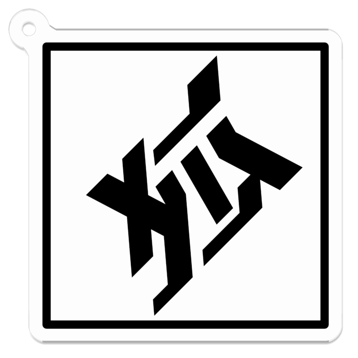 アクリルキーホルダークリア 50x50mm