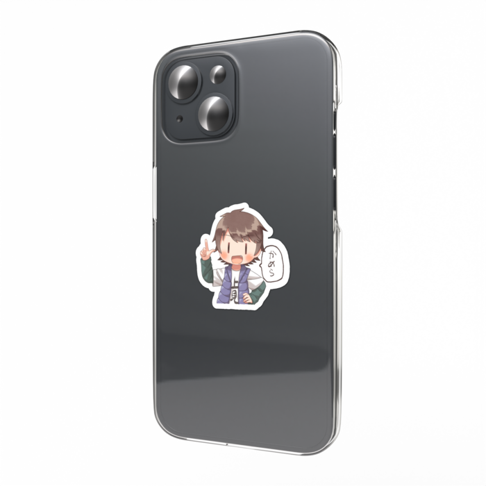 きんじょのみかりカメラに指差しスマホステッカー（陸久Bタイプ）
