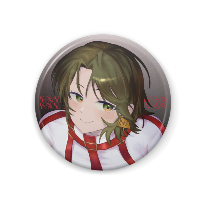 黒き微笑み＿缶バッジ - 44mm