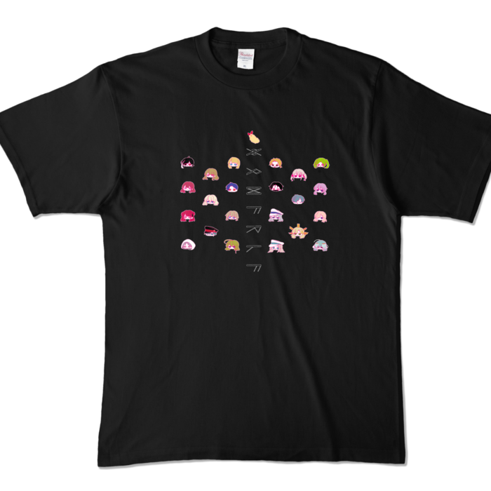 カラーTシャツ - XL - ブラック (濃色)