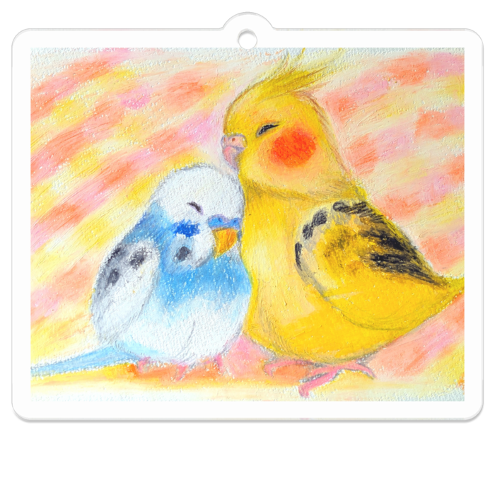 アクリルキーホルダー（コーティング） - 50 x 50 (mm)