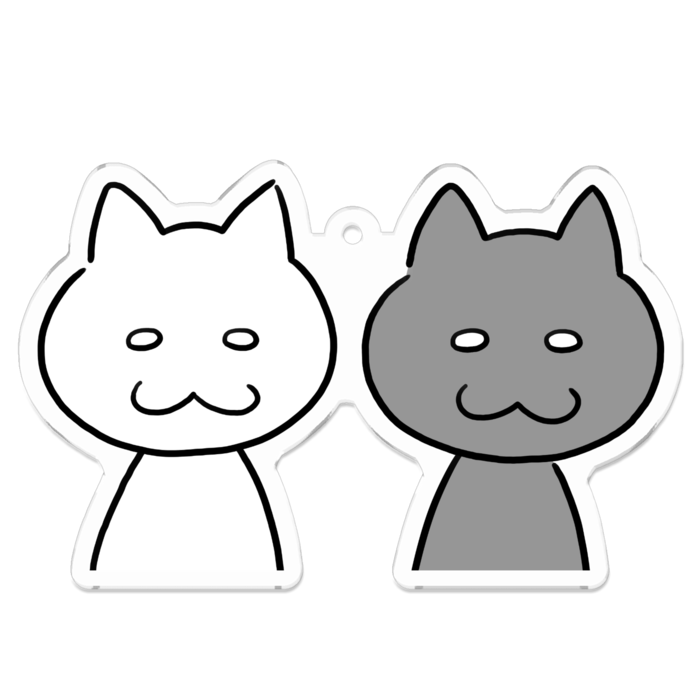 アクリルキーホルダー - 70 x 70 (mm)