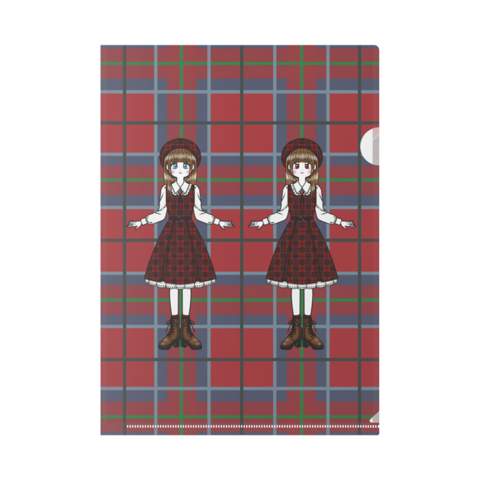 クリアファイル - A4-赤