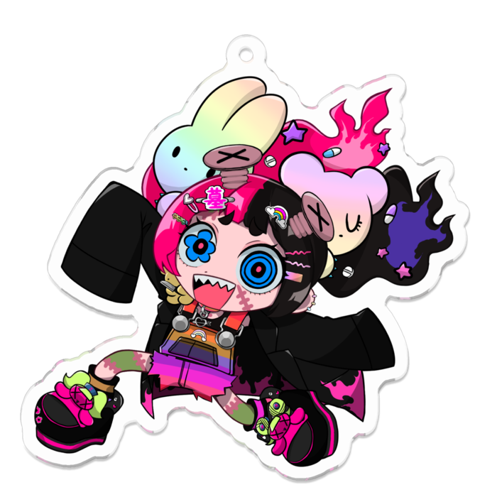 アクリルキーホルダー - 70 x 70 (mm)