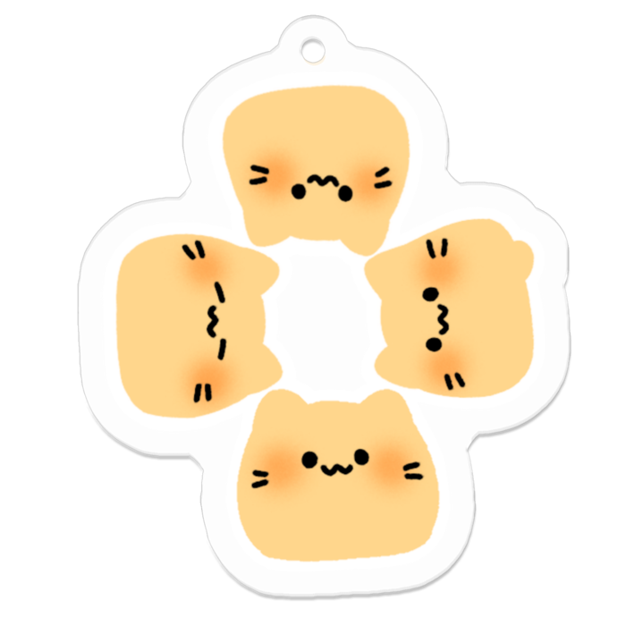 アクリルキーホルダー - 50 x 50 (mm)