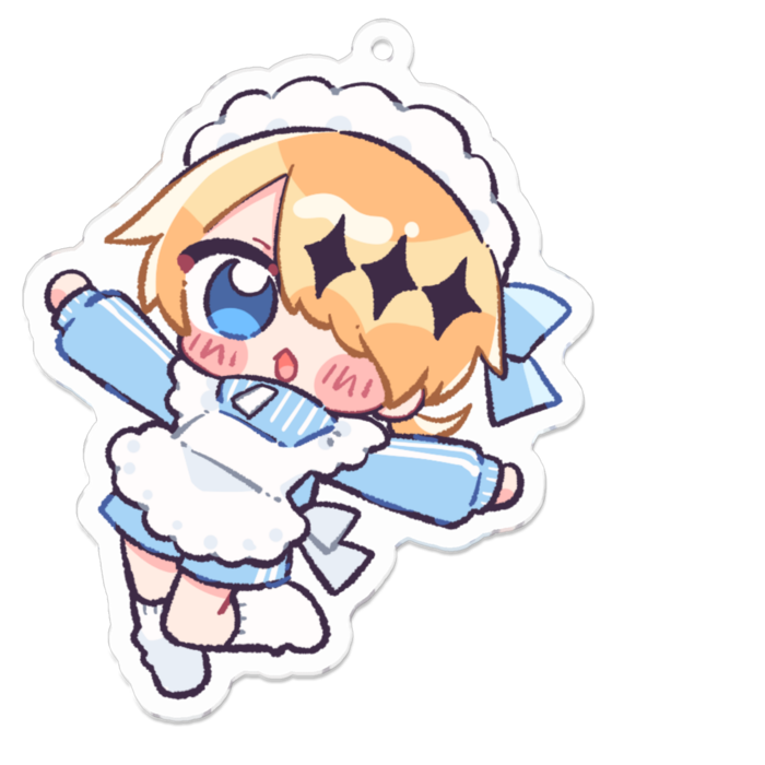 ジャージメイドまね 【Mサイズ】アクリルキーホルダー - 70 x 70 (mm)(2)
