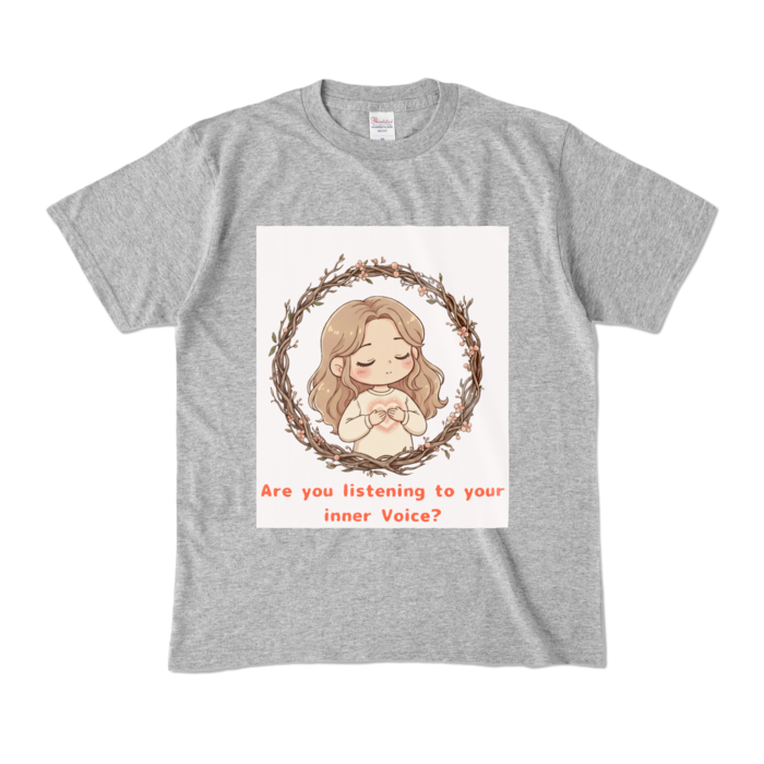 カラーTシャツ - M - 杢グレー (濃色)
