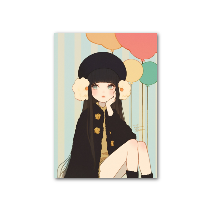 フォト風カード - 縦 - 片面