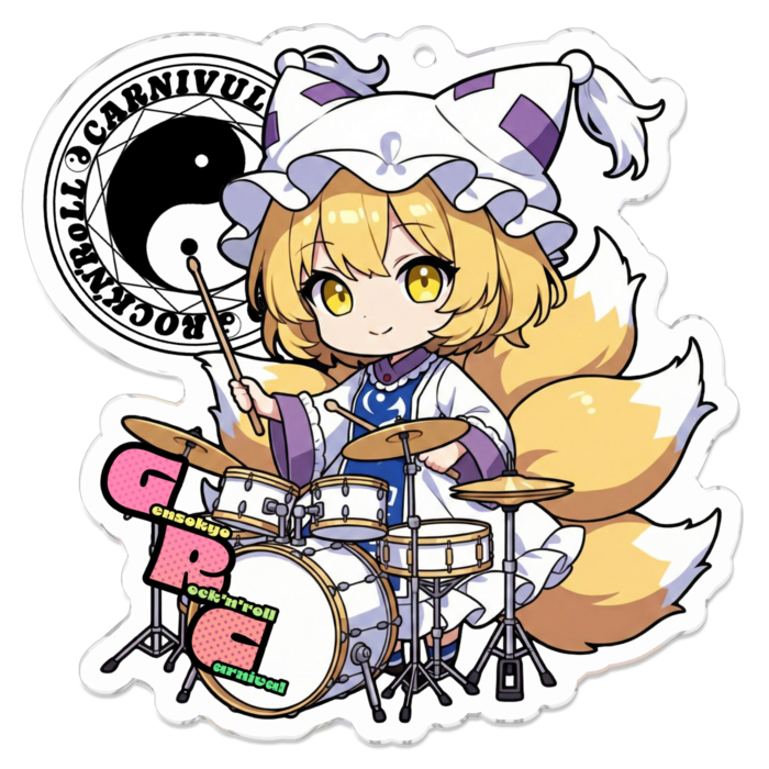 アクリルキーホルダー - 70 x 70 (mm)