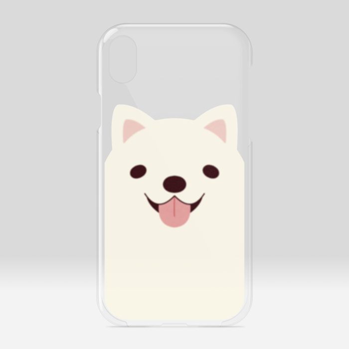 クリアiPhoneケース サモエド iPhone XR