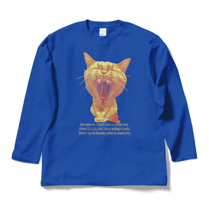 ロングスリーブTシャツ - L - ロイヤルブルー