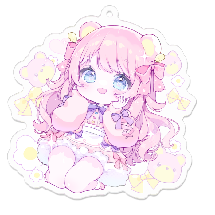 アクリルキーホルダー - 70 x 70 (mm)