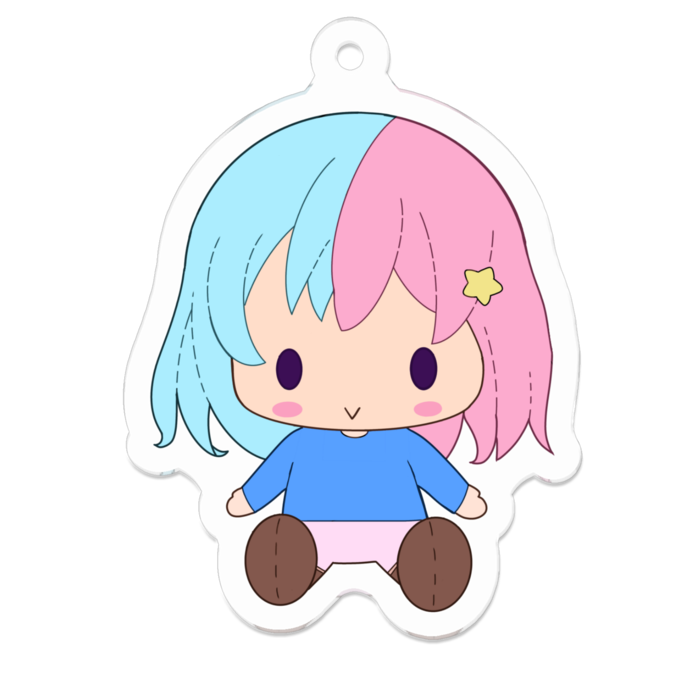 アクリルキーホルダー - 50 x 50 (mm)
