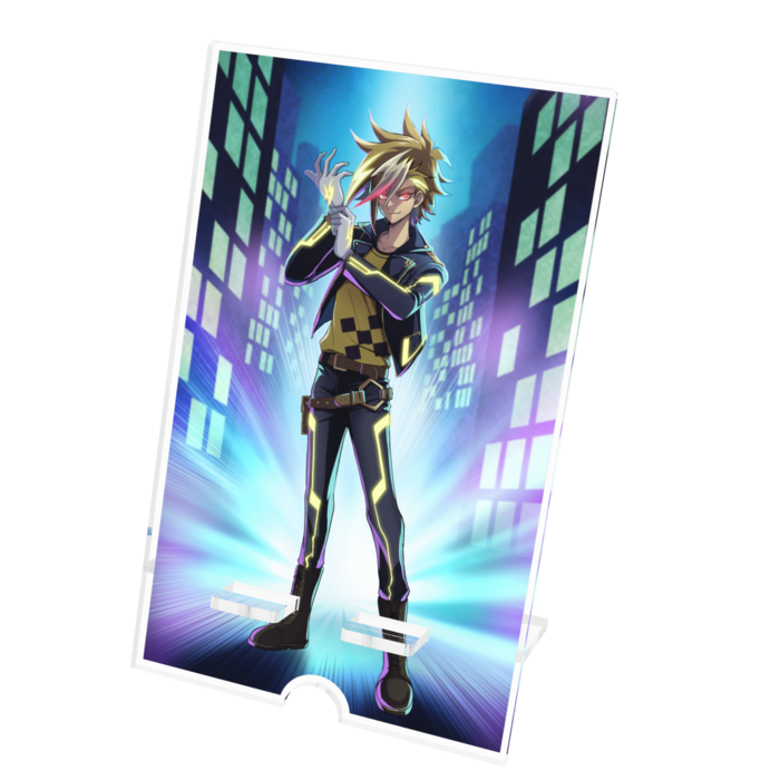 アクリルスマホスタンド - 100x160mm(ケーブル穴あり) Ver Ready