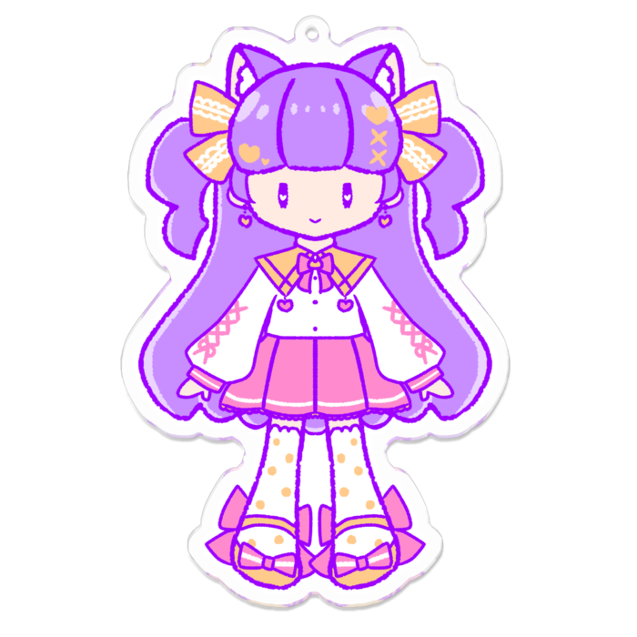 アクリルキーホルダー - 100 x 100 (mm)