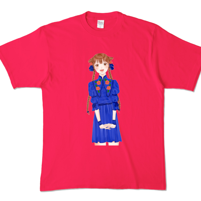 カラーTシャツ - XL - ホットピンク (濃色)
