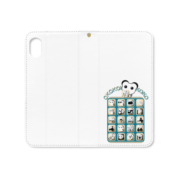 手帳型iPhoneケース（ベルトなし） - iPhone XR - ストラップ穴 あり