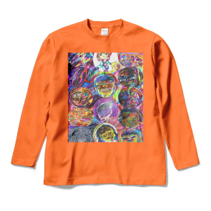 ロングスリーブTシャツ - M - オレンジ