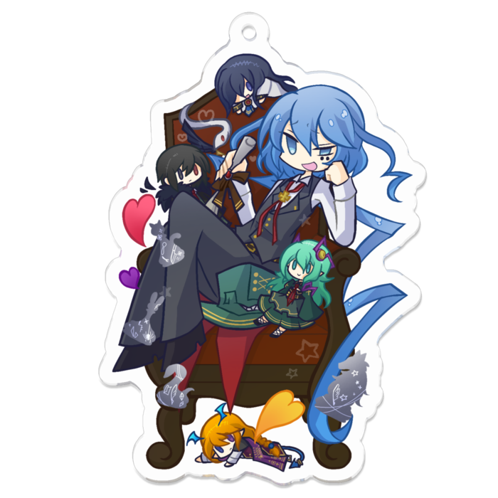 アクリルキーホルダー - 70 x 70 (mm)