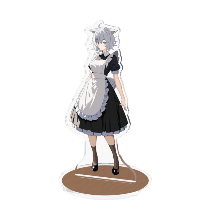 メイド服コイヌ　アクリルフィギュア（大） 台座柄有り