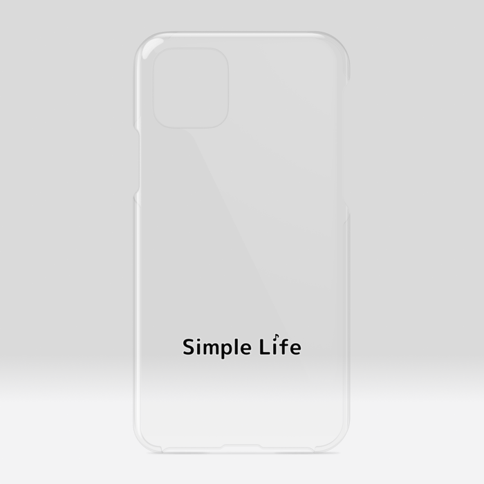 クリアiPhoneケースA　Simple Life♪　iPhone 11Pro