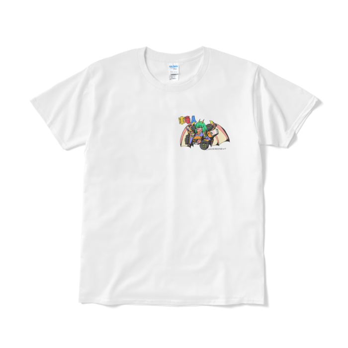 Tシャツ（プリント小） - L - ホワイト(1)