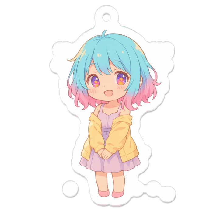 アクリルキーホルダー - 50 x 50 (mm)