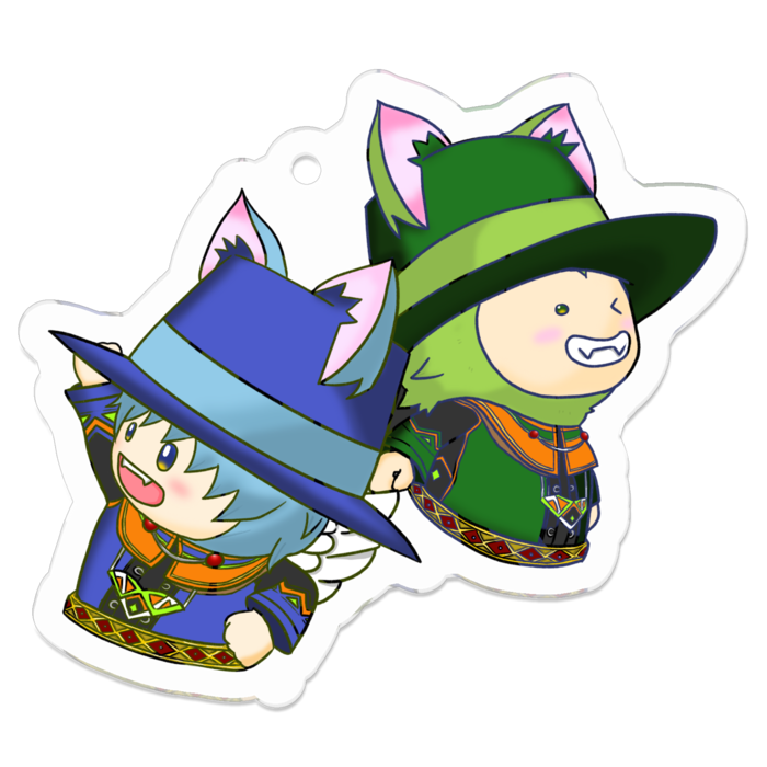 アクリルキーホルダー - 50 x 50 (mm)