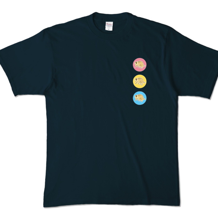 カラーTシャツ - XL - ネイビー (濃色)