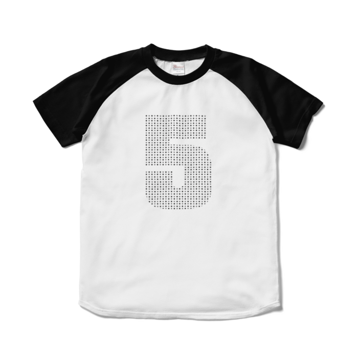 ラグランTシャツ - S - ホワイト×ブラック