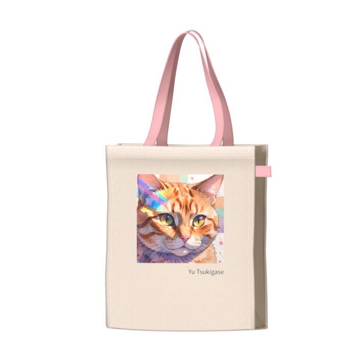 ツートンカラーバッグ - ピンク - W34 × H41 × D14cm