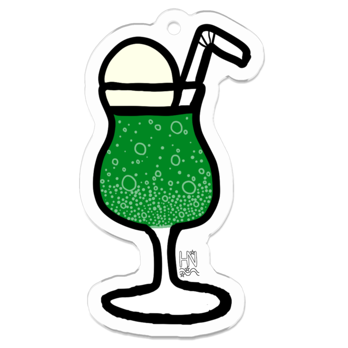 アクリルキーホルダー（コーティング） - 50 x 50 (mm)