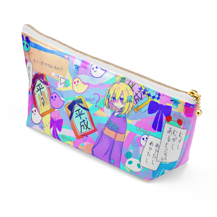 ポーチ - 長さ21.5cm / 高さ10cm - ホワイト