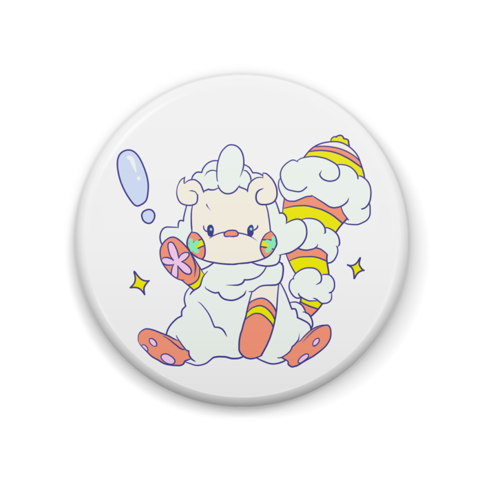 缶バッジ(白)L - 57mm