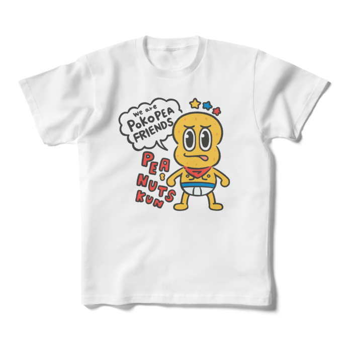 キッズTシャツ We are POKOPEA FRIENDS Tシャツ【ピーナッツくんver.】