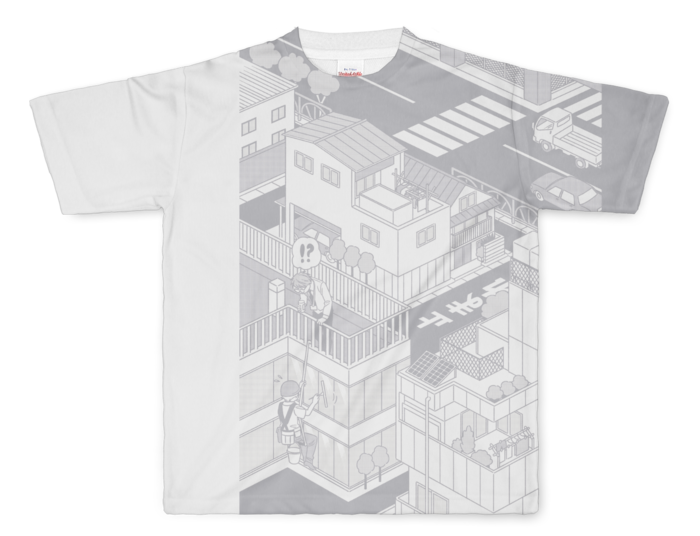 フルグラフィックTシャツ - L - 正面印刷のみ