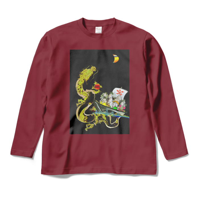 ロングスリーブTシャツ - M - バーガンディ