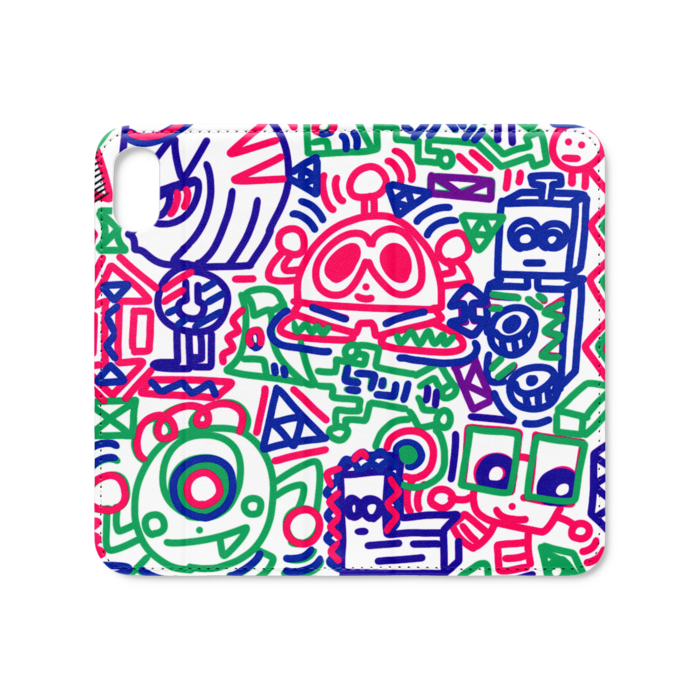 手帳型iPhoneケース（ベルトなし） - iPhone XS / X - ストラップ穴 なし