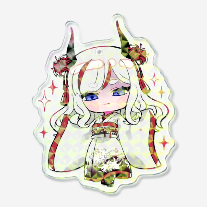 ホログラムアクリルキーホルダー - 70 × 70mm