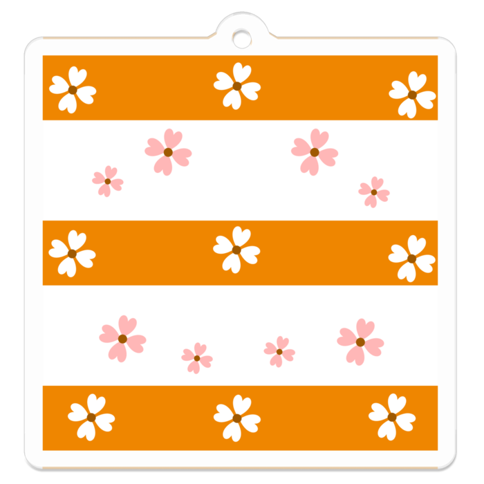 アクリルキーホルダー（コーティング） - 50 x 50 (mm)