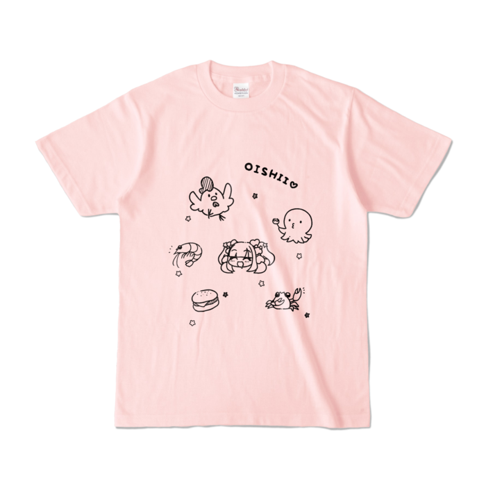 カラーTシャツ - S - ライトピンク (淡色)