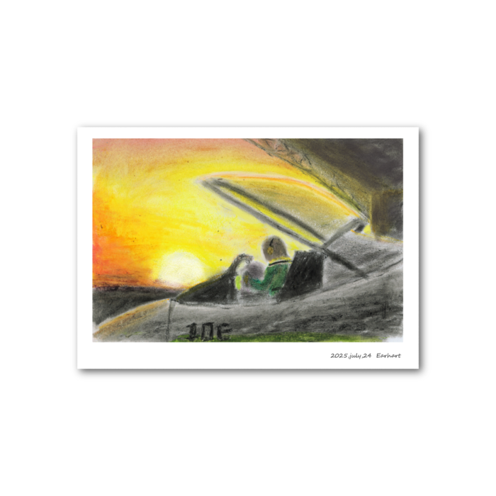 フォト風カード - 横 - 片面