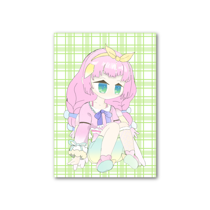 フォト風カード - 縦 - 片面