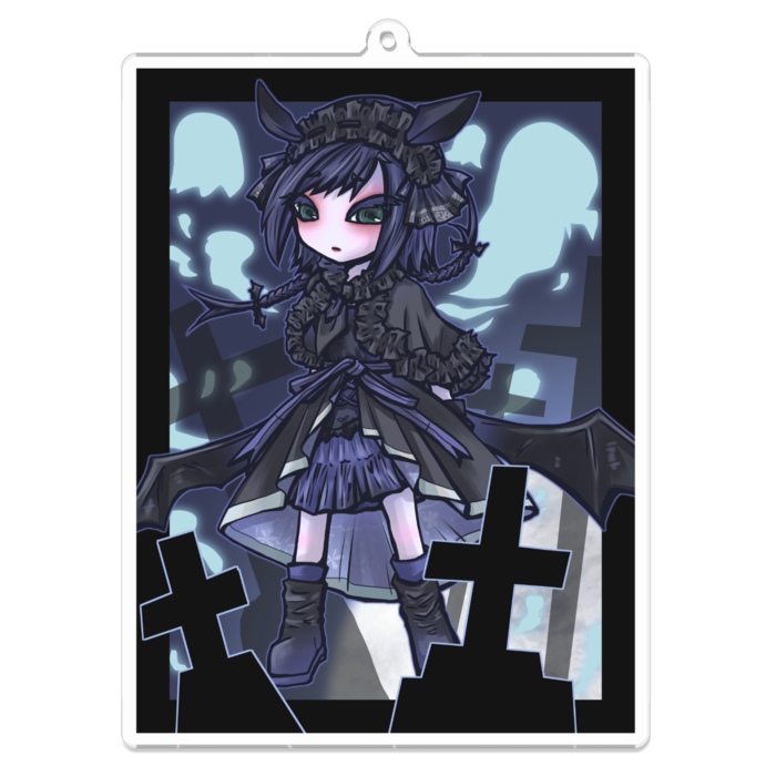 アクリルキーホルダー角形 - 100 x 100 (mm)(角形)