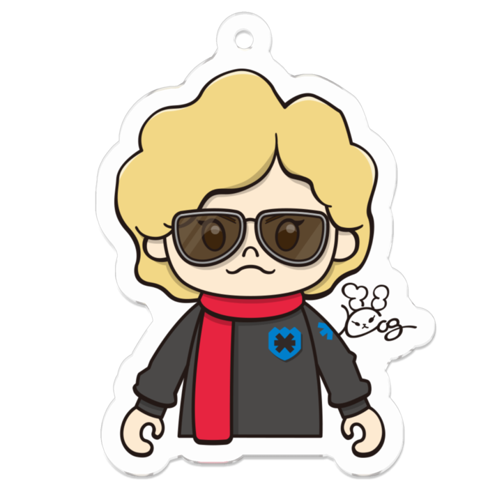 アクリルキーホルダー - 50 x 50 (mm)