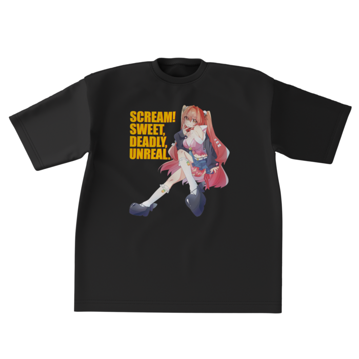 ビッグシルエットTシャツ黒 - XL - 