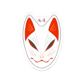 狐面のアクリルバッジ 吼噦 Booth